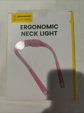 Glocusent Ergonomic Neck Light - Pink Hands-Free LED